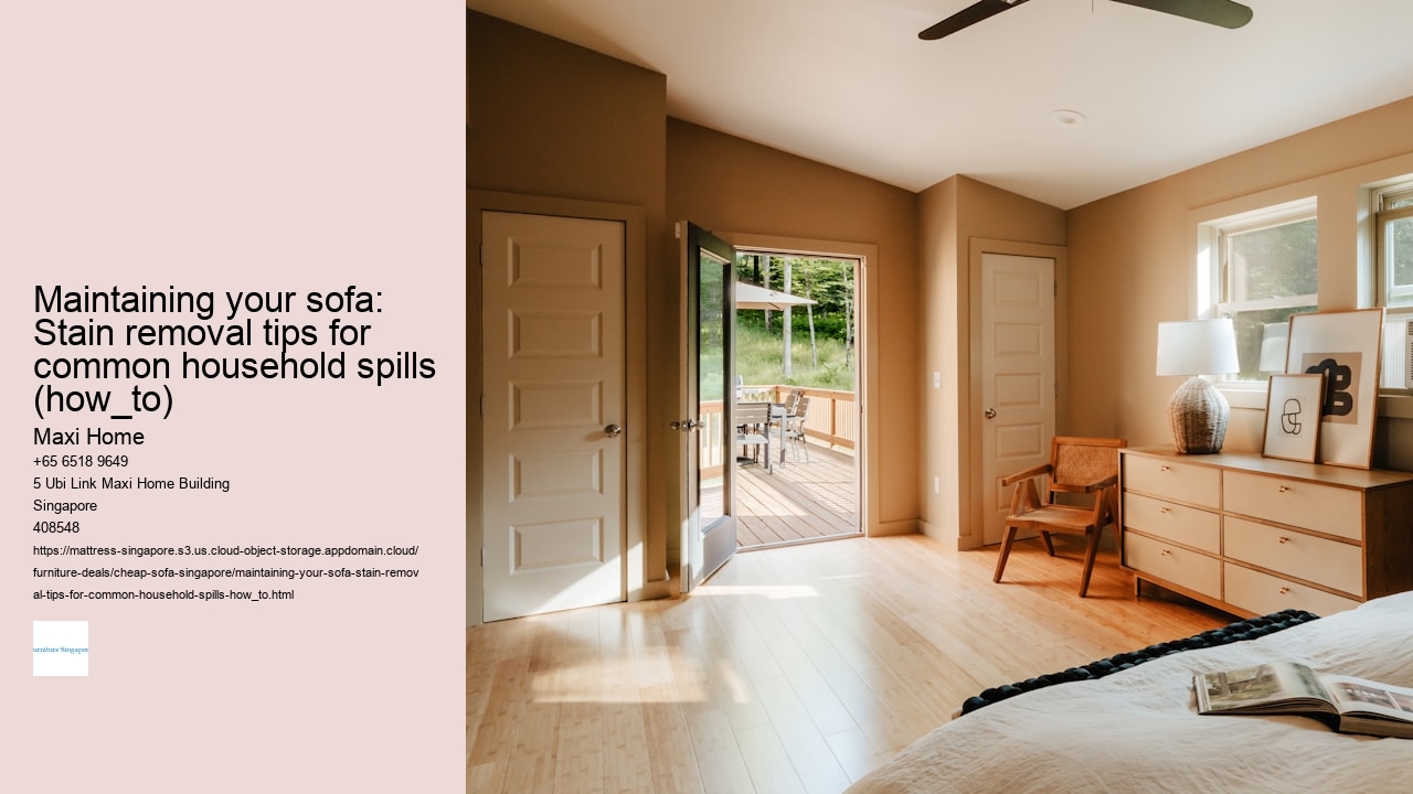 Maintaining your sofa: Stain removal tips for common household spills (how_to)
