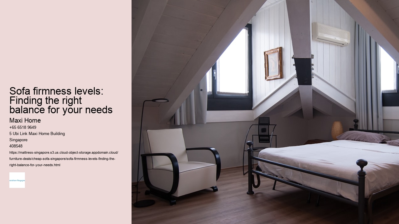 Sofa firmness levels: Finding the right balance for your needs