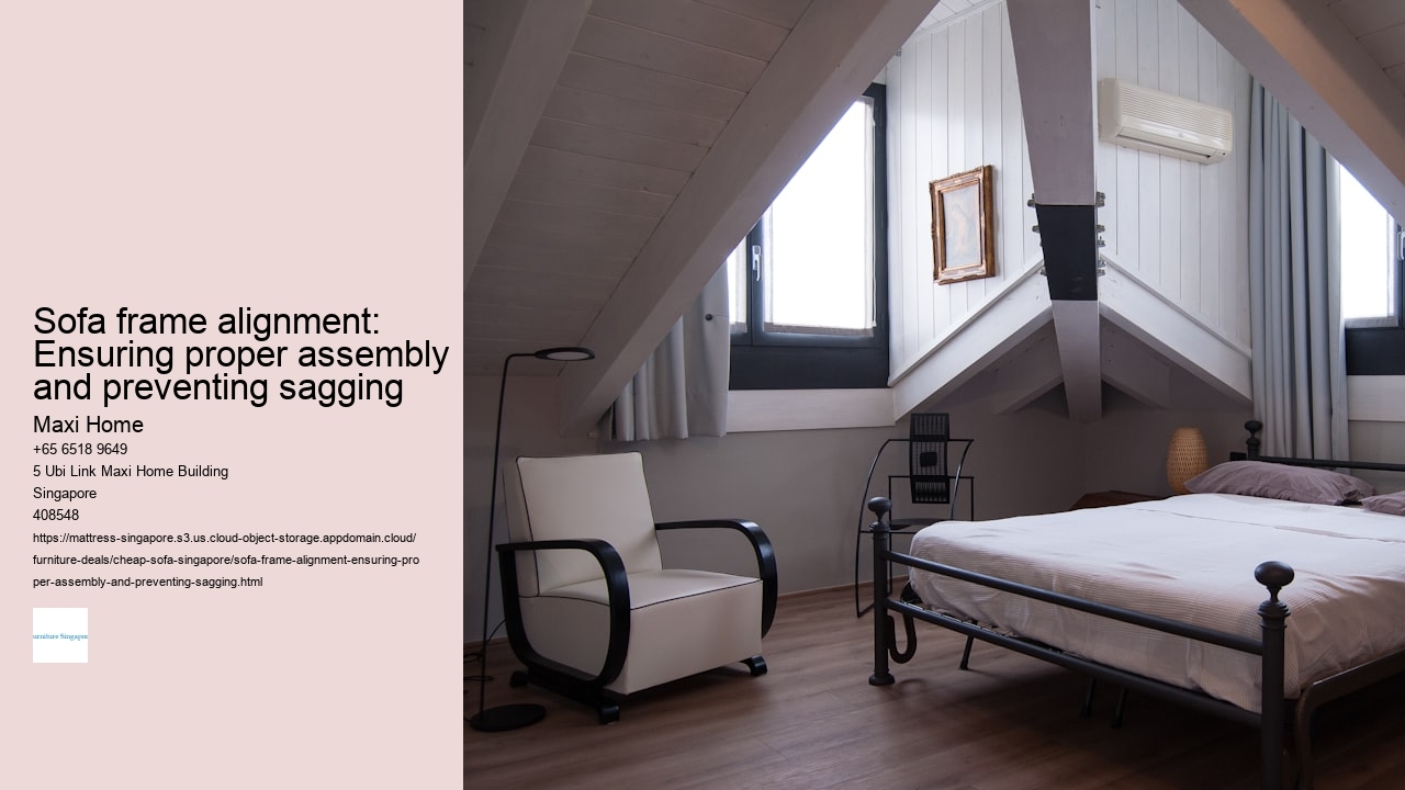 Sofa frame alignment: Ensuring proper assembly and preventing sagging