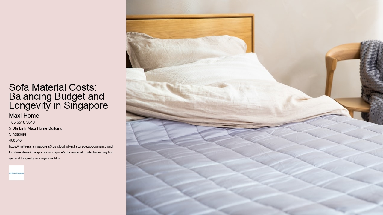 Sofa Material Costs: Balancing Budget and Longevity in Singapore Maxi Home Sofa Material Costs: Balancing Budget and Longevity in Singapore