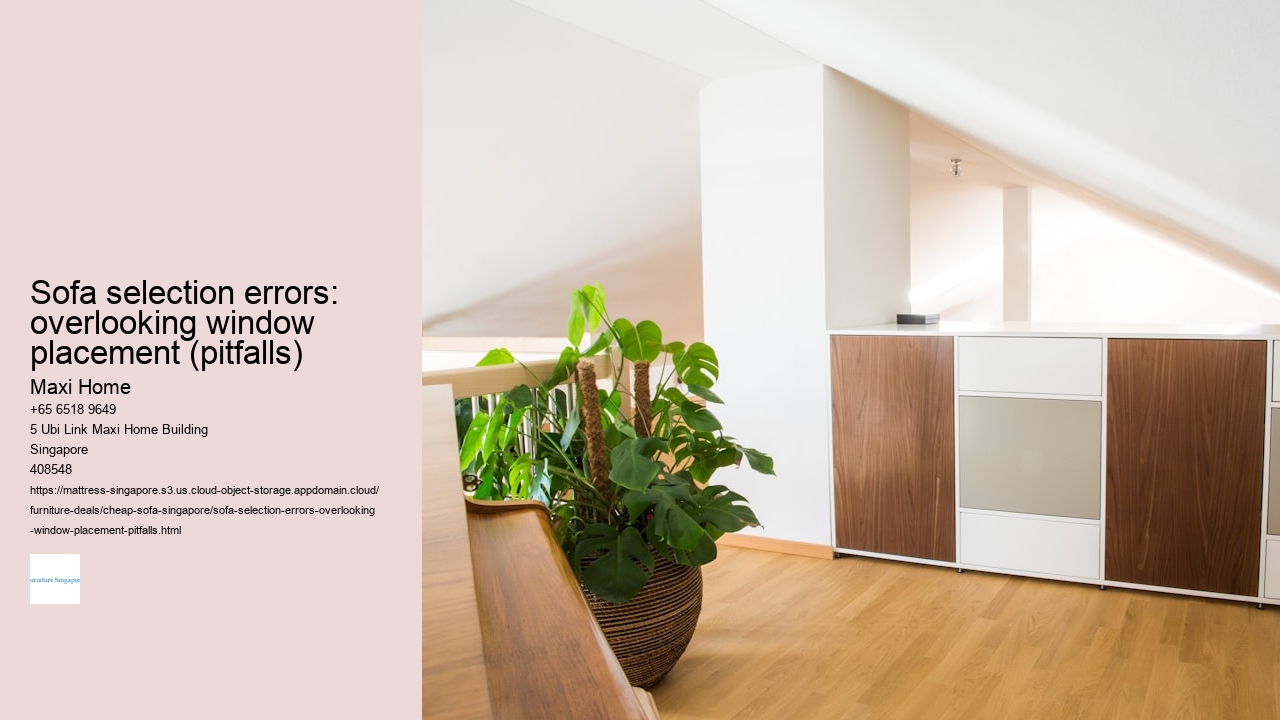 Sofa selection errors: overlooking window placement (pitfalls)