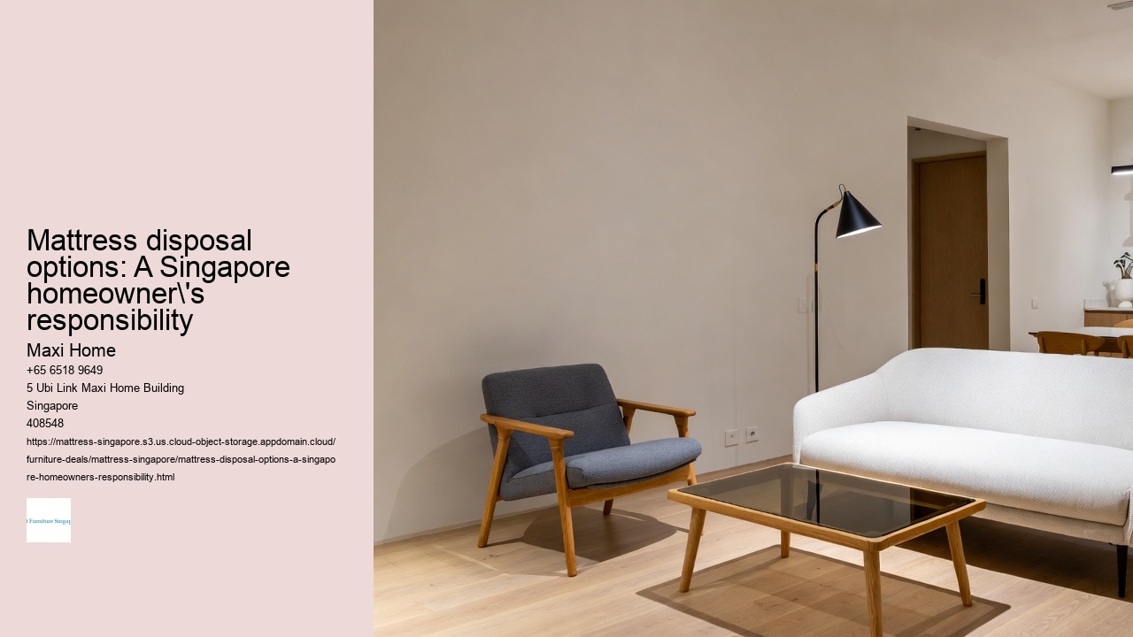 Mattress disposal options: A Singapore homeowner's responsibility