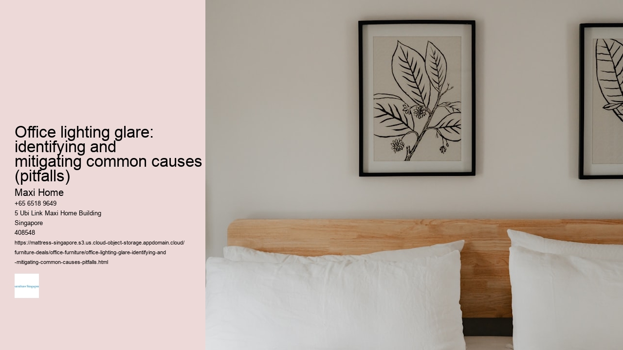 Office lighting glare: identifying and mitigating common causes (pitfalls)