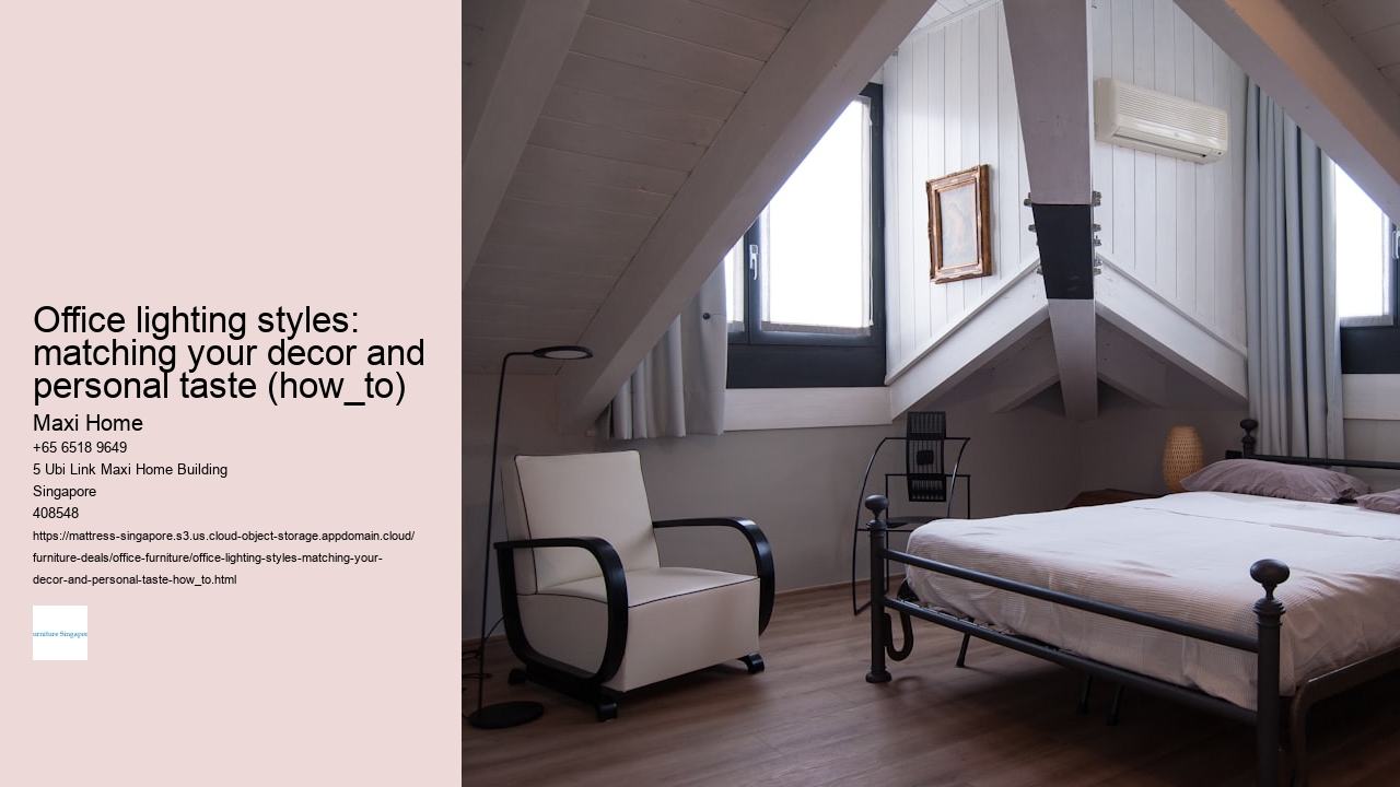 Office lighting styles: matching your decor and personal taste (how_to)