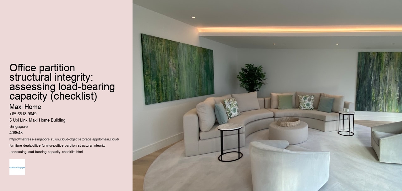 Office partition structural integrity: assessing load-bearing capacity (checklist)