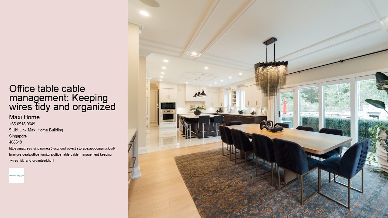 Office table cable management: Keeping wires tidy and organized