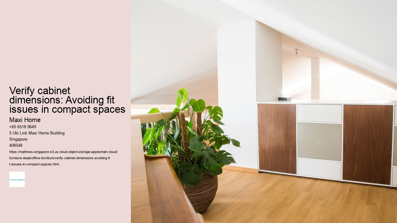 Verify cabinet dimensions: Avoiding fit issues in compact spaces