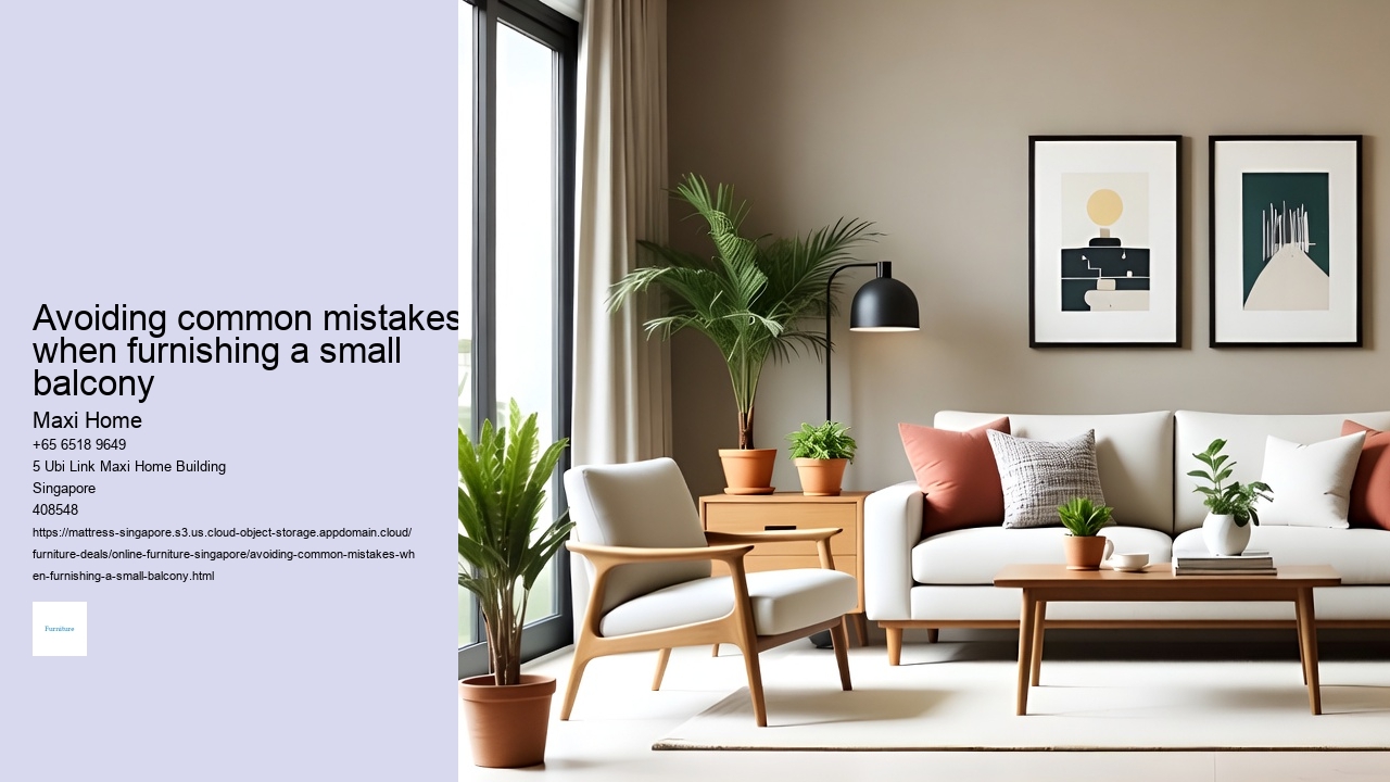 Avoiding common mistakes when furnishing a small balcony