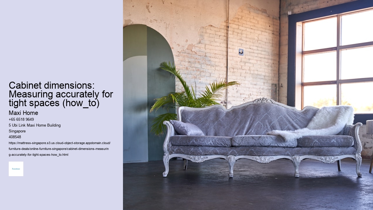 Cabinet dimensions: Measuring accurately for tight spaces (how_to)