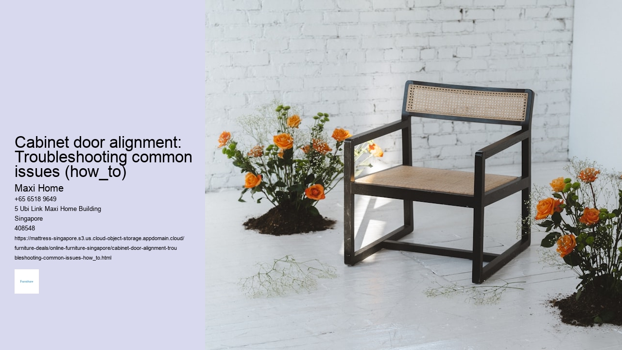 Cabinet door alignment: Troubleshooting common issues (how_to)