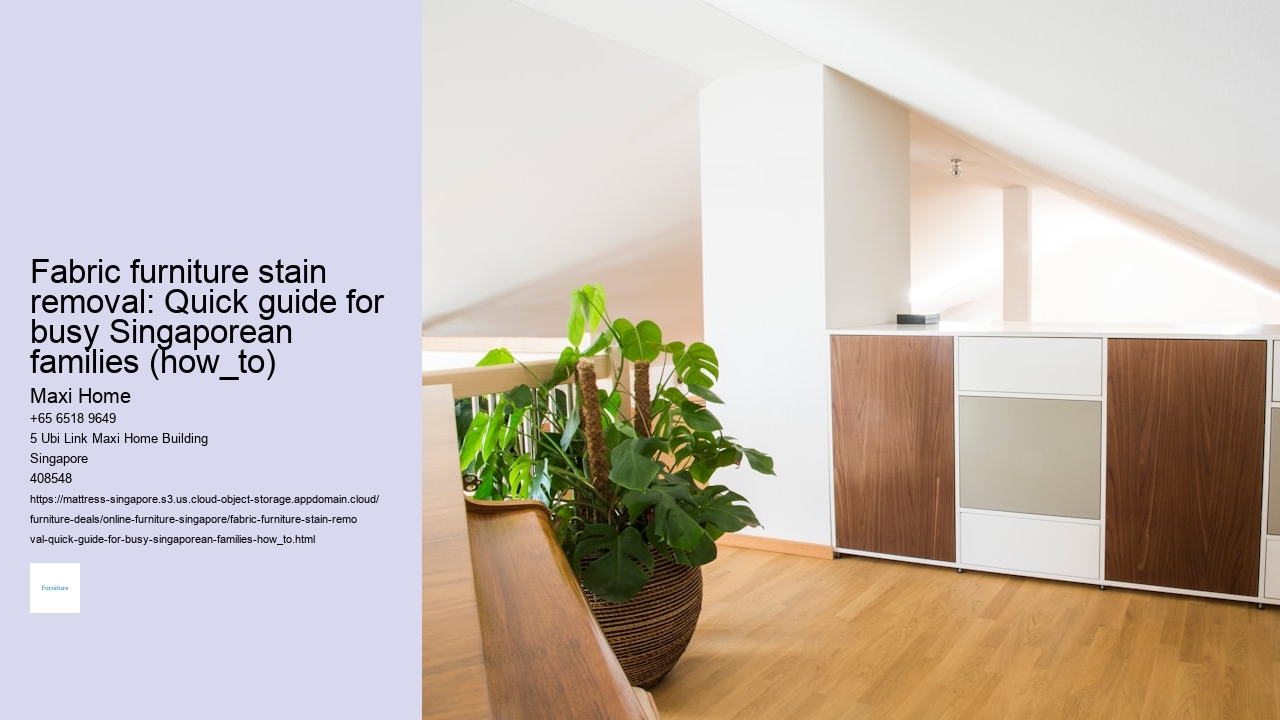 Fabric furniture stain removal: Quick guide for busy Singaporean families (how_to)