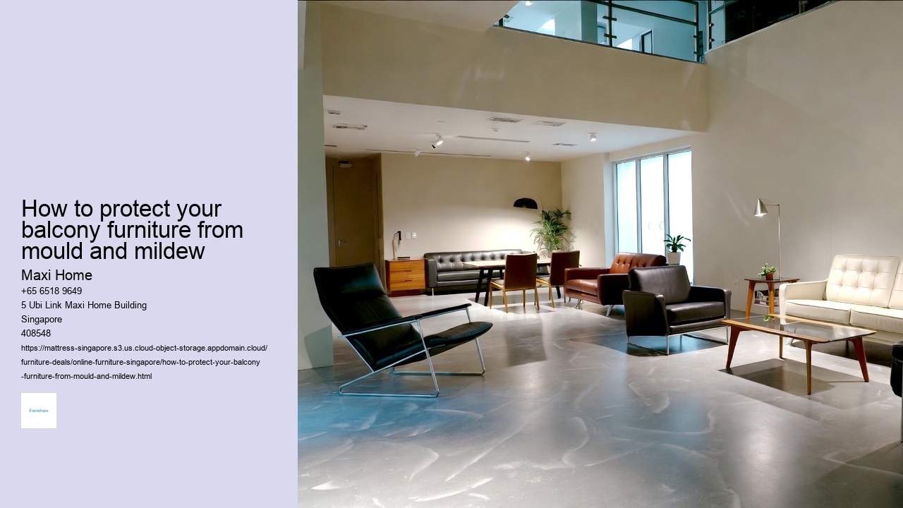 How to protect your balcony furniture from mould and mildew