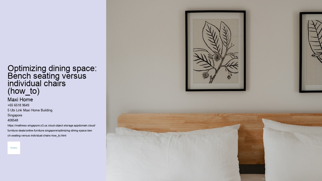 Optimizing dining space: Bench seating versus individual chairs (how_to)