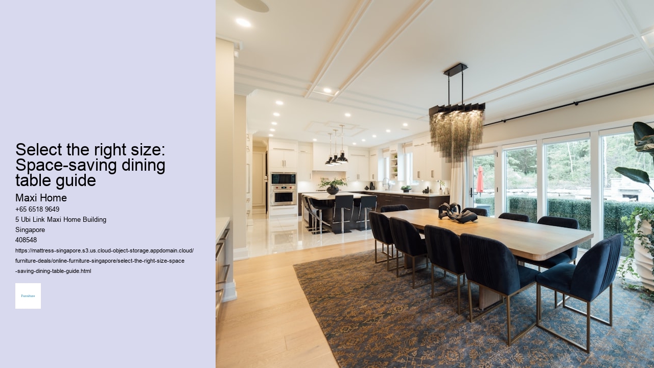 Select the right size: Space-saving dining table guide