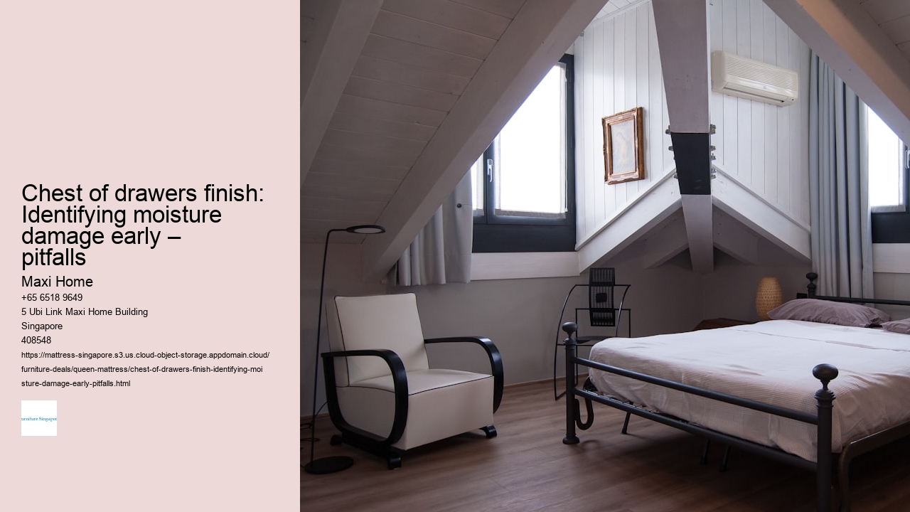 Chest of drawers finish: Identifying moisture damage early – pitfalls
