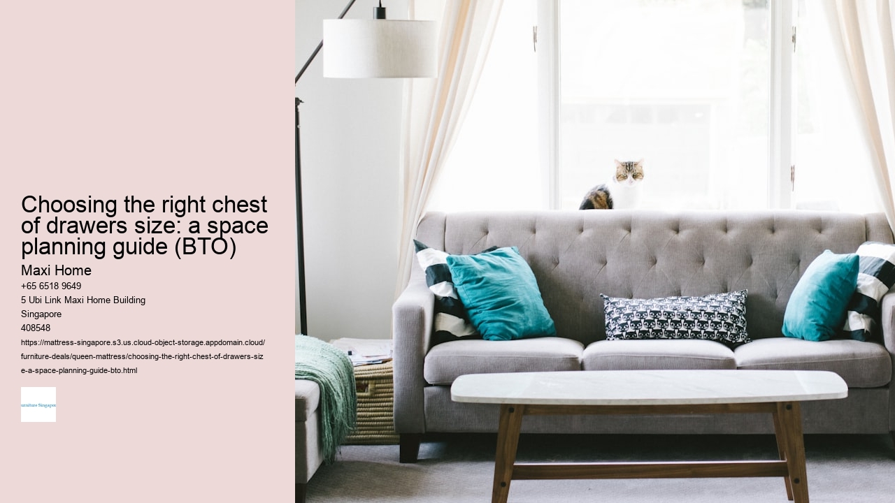 Choosing the right chest of drawers size: a space planning guide (BTO)