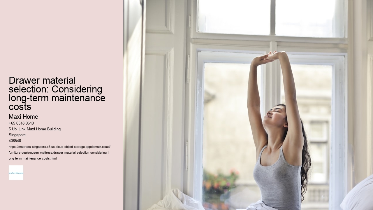 Drawer material selection: Considering long-term maintenance costs