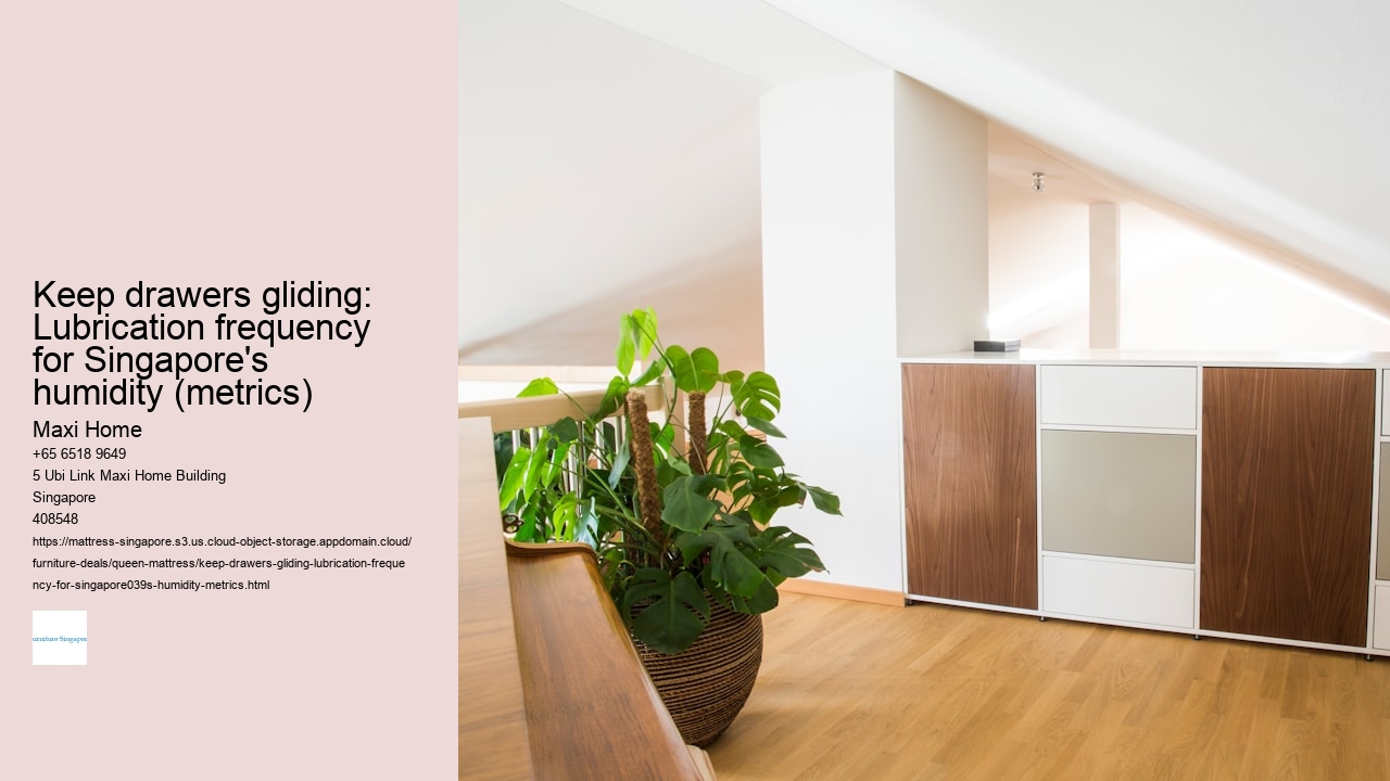 Keep drawers gliding: Lubrication frequency for Singapore's humidity (metrics)