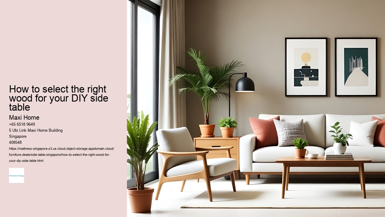 How to select the right wood for your DIY side table