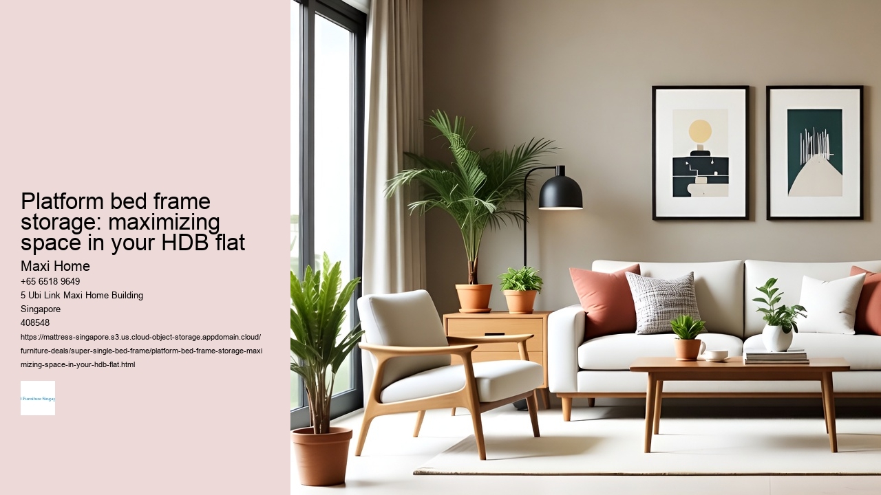 Platform bed frame storage: maximizing space in your HDB flat