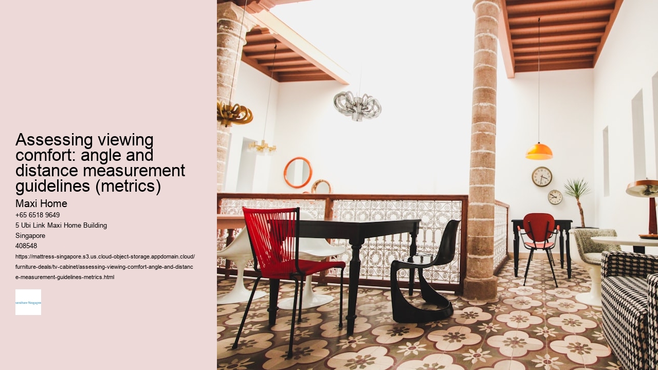 Assessing viewing comfort: angle and distance measurement guidelines (metrics)