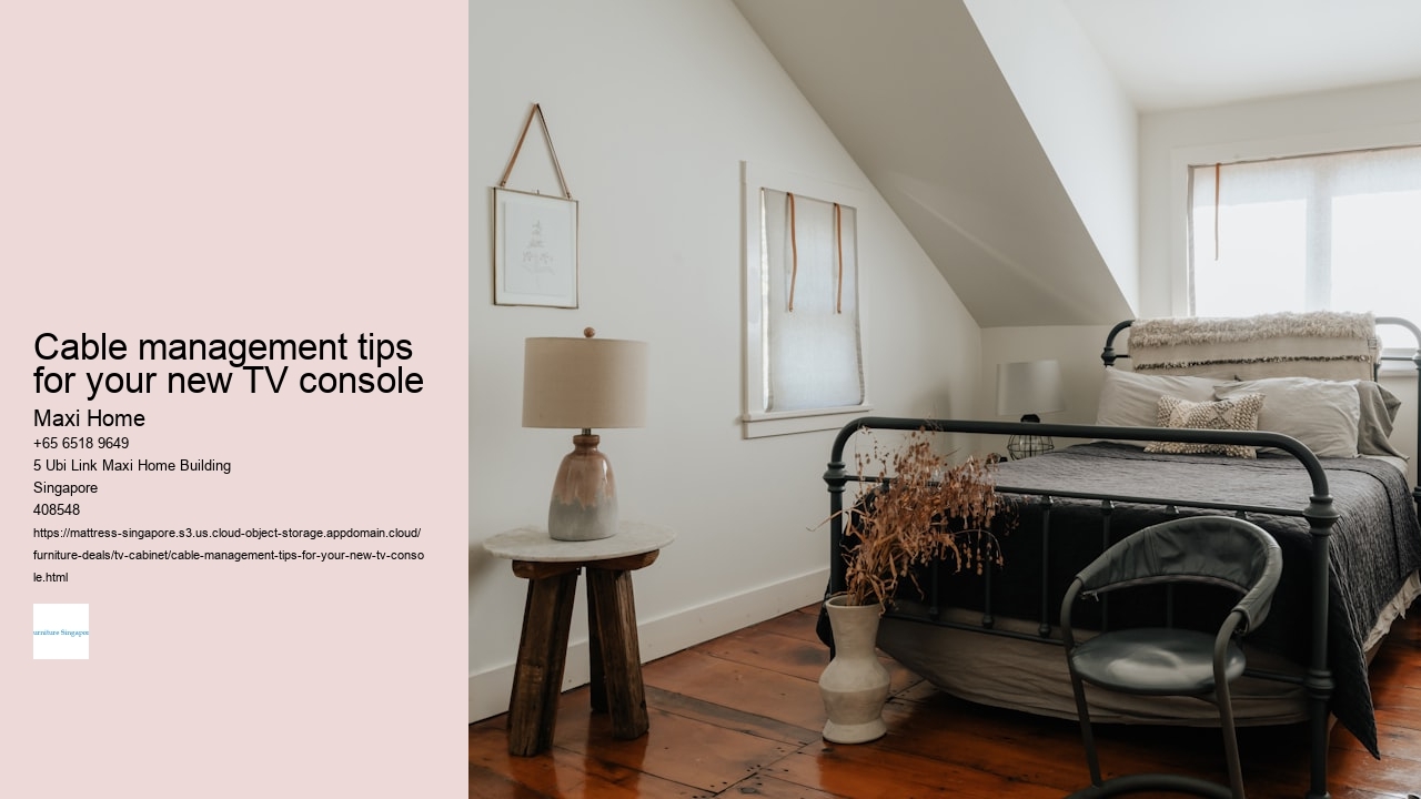 Cable management tips for your new TV console