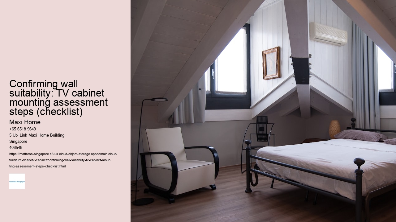 Confirming wall suitability: TV cabinet mounting assessment steps (checklist)