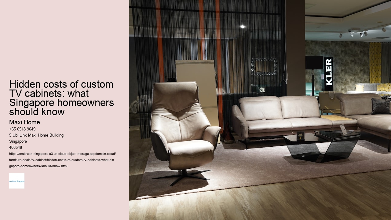 Hidden costs of custom TV cabinets: what Singapore homeowners should know