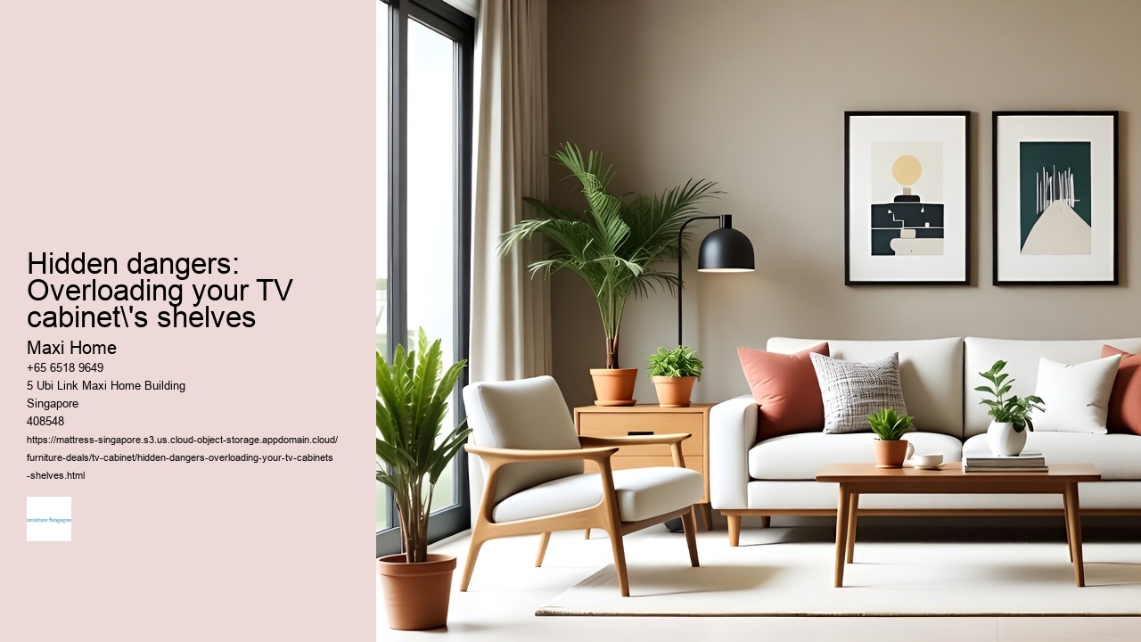 Hidden dangers: Overloading your TV cabinet's shelves