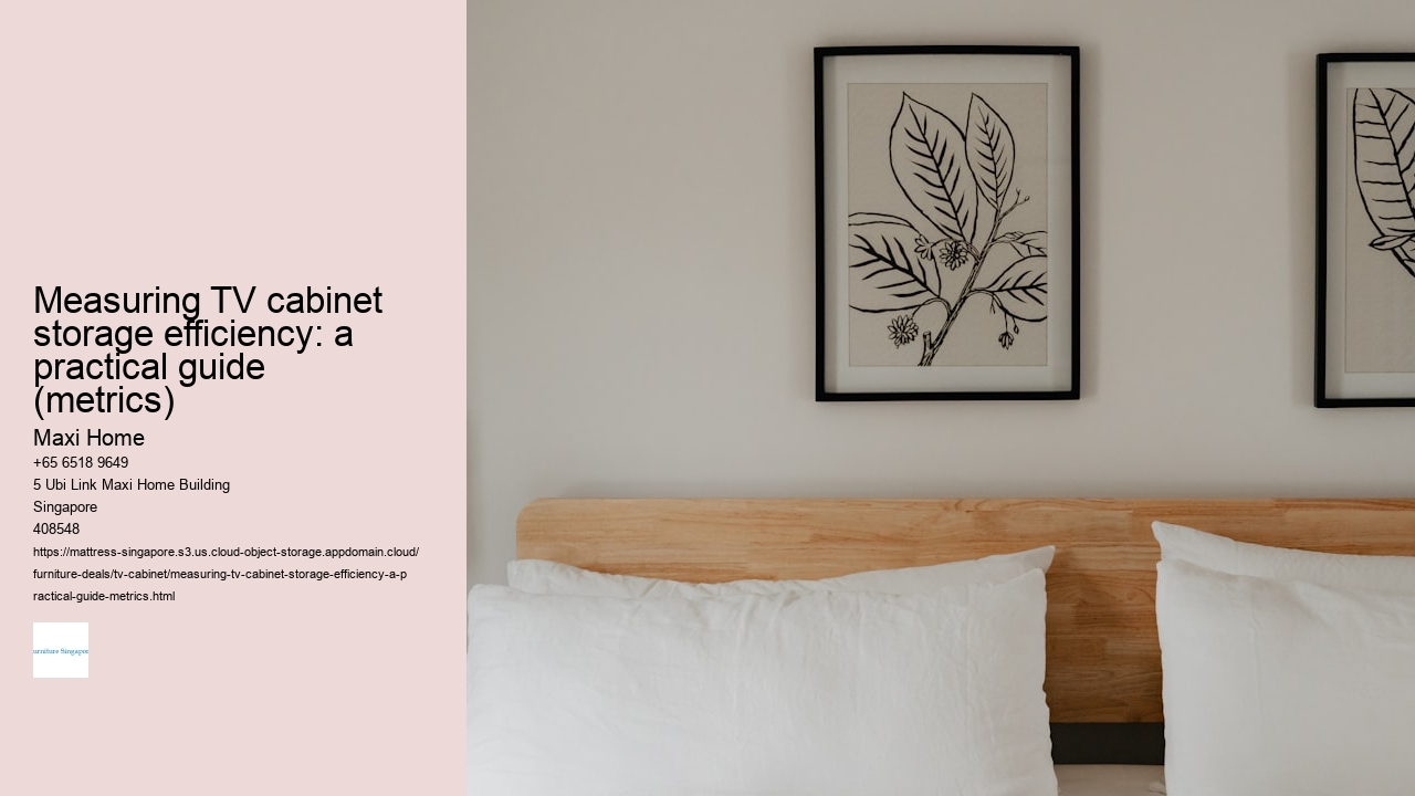 Measuring TV cabinet storage efficiency: a practical guide (metrics)