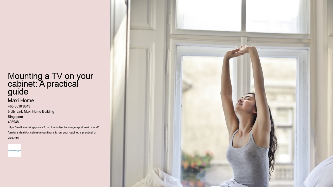 Mounting a TV on your cabinet: A practical guide