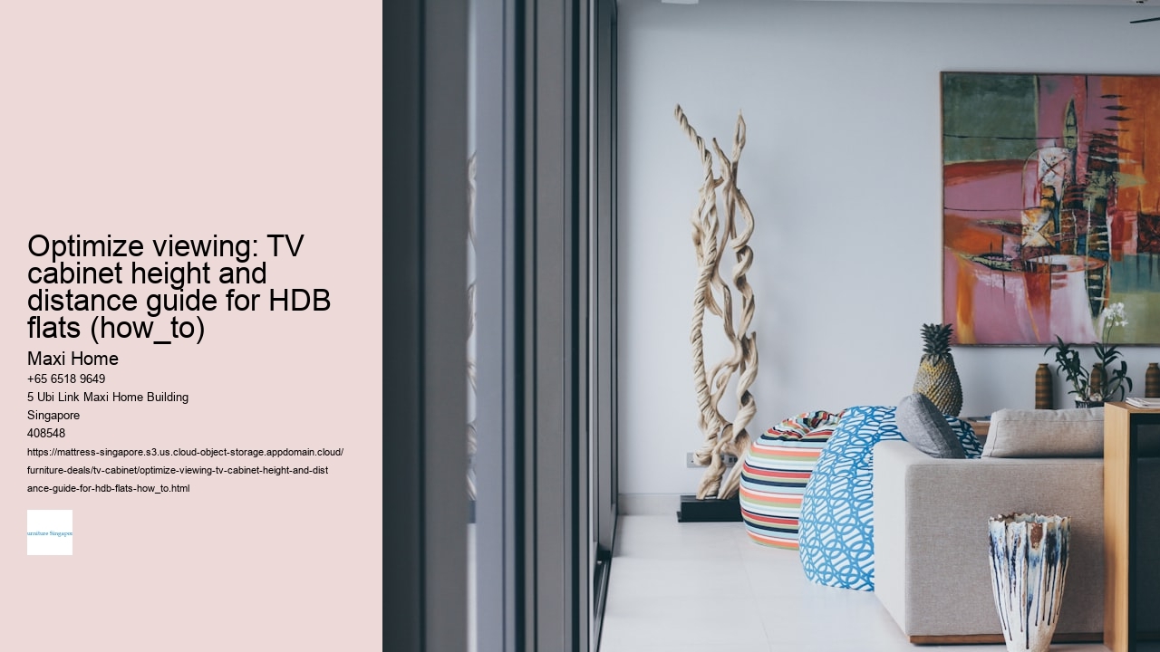 Optimize viewing: TV cabinet height and distance guide for HDB flats (how_to)