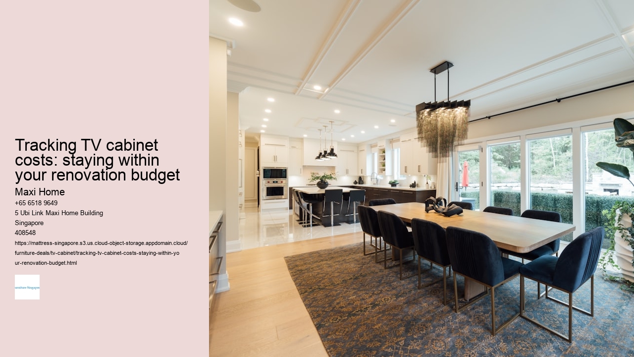 Tracking TV cabinet costs: staying within your renovation budget