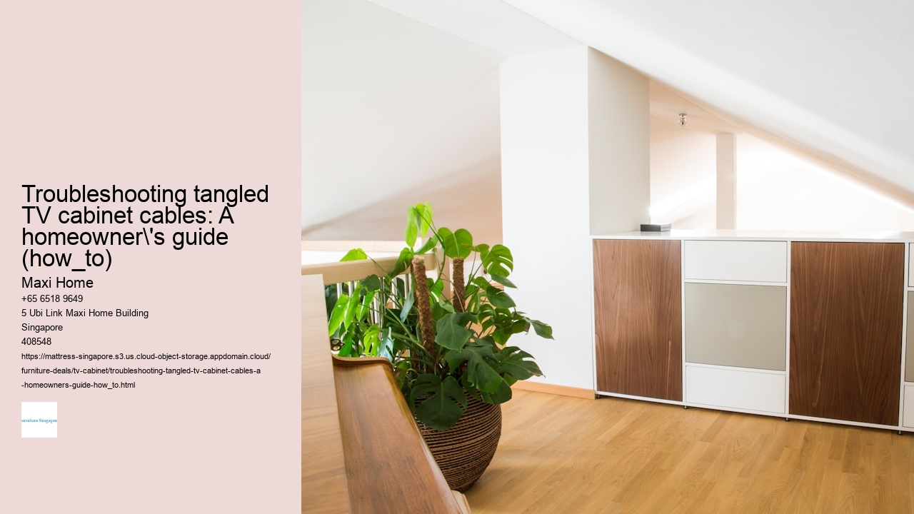 Troubleshooting tangled TV cabinet cables: A homeowner's guide (how_to)