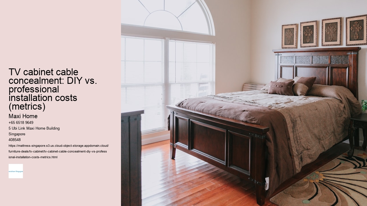 TV cabinet cable concealment: DIY vs. professional installation costs (metrics)